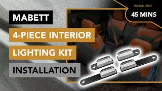 How to Install the Plug and Play 4Piece Interior Lighting Kit by Mabett  2021 Ford Bronco [upl. by Amled]