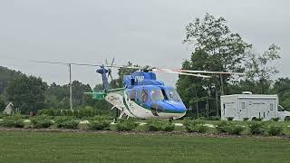 Cleveland Clinic Sikorsky S76C2 Departing CCF Mentor [upl. by Assereht]