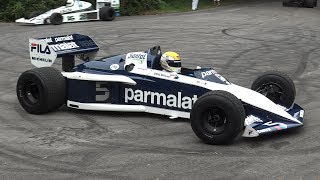 Brabham BT52 F1 Turbo in Action  BMW M1213 15L 4Cylinder Engine Sound [upl. by Scibert485]