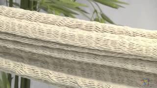 XXL Hand Woven Natural Thick String Hammock  Product Review Video [upl. by Adnerad291]