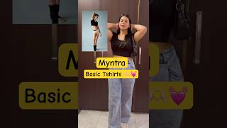 Myntra Tshirts haul Myntra Sale Basic TshirtsTshirts haul myntra myntrahaul myntrasale haul [upl. by Eniamret]