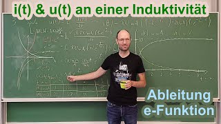 Lösung von Aufgabe 3 zu Strom amp Spannung an einer Induktivität und Ableitung der Exponentialfunktion [upl. by Aned138]