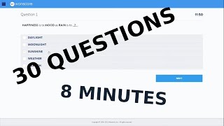 WONSCORE 30 Questions in 8 mins and Answers [upl. by Bissell]