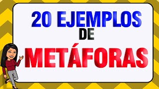 20 EJEMPLOS DE METÁFORAS [upl. by Nyved]