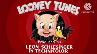 Looney Tunes Intro 1944 with Porky Pig and Daffy Duck fanmade [upl. by Adnilre]