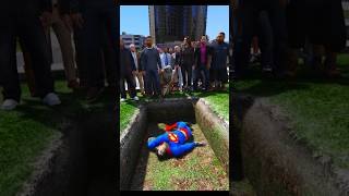 GTA V SUPERMANS FATHER COMES FROM THE FUTURE AND BURIES HIM IN THE GRAVE PART 2 shorts [upl. by Rayshell]