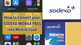 How to Convert Sodexo Mobile Pass into Mobile Load [upl. by Mallorie341]