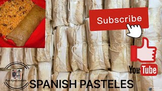 HOW TO MAKE PUERTO RICAN PASTELES pasteles Spanishfood plantains porkshoulder viral fyp [upl. by Peursem]