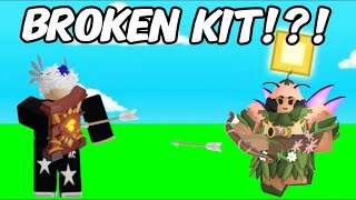 Infernal shielder kit in Roblox Bedwars Broken [upl. by Yursa]