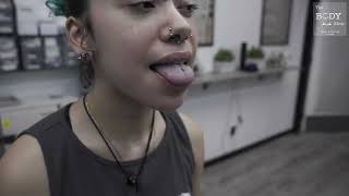 Tongue Piercing Instructional and what to expect [upl. by Connie]