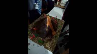 St johns science exhibition Volcano firozabad [upl. by Wentworth]