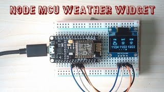 NodeMCU Weather Widget [upl. by Nashoma]