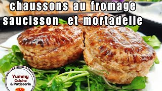 Faites des chaussons au fromage saucisson et mortadelle en quelques minutes [upl. by Lehar550]