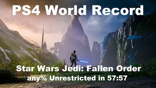 Former World Record Star Wars Jedi Fallen Order any PS4 in 5757 [upl. by Llenet]