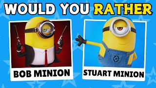 Would You Rather Despicable Me 4 Edition  Minions Quiz [upl. by Winthorpe]