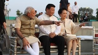 Chinese President Xi Jinping amp First Lady visit Sabarmati Riverfront [upl. by Idhem]