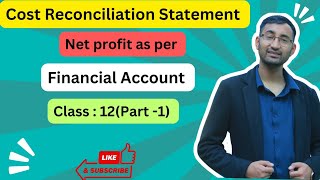 Cost reconciliation statement of class 12 in nepali  nebaccount class12 Gurubaa [upl. by Ihsir]