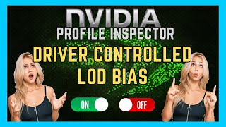 Driver Controlled LOD Bias On vs Off  Nvidia Profile Inspector gaming gtx1650 nvidia [upl. by Elnar]