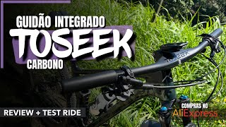 GUIDÃO INTEGRADO TOSEEK  REVIEW COMPLETO  compras no Aliexpress [upl. by Priebe]