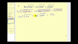 Adding and Subtracting Radicals [upl. by Yendirb]