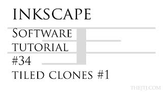 Inkscape Software Tutorial 34 Tiled Clones 1 [upl. by Acsot779]