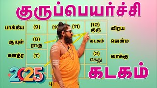 Kadagam Gurupeyarchi 2025  கடகம் குருப்பெயர்ச்சி பலன்கள் 2025 [upl. by Eward806]