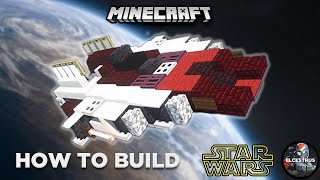 Rebel Alliance RZ1 AWing  Minecraft Star Wars tutorial [upl. by Jewel827]