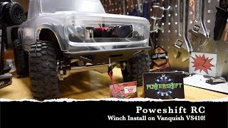 Powershift RC Winch Install on Vanquish VS410 Pro [upl. by Schmitt]