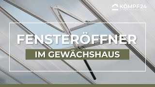 Automatischer Fensteröffner im Gewächshaus  MONTAGE [upl. by Nainatrad]