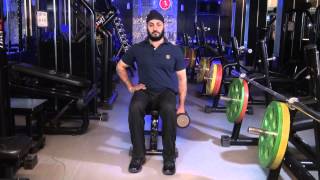 FOREARMS FLEXORS  Seated Side Wrist Curls Single Hand [upl. by Luthanen]