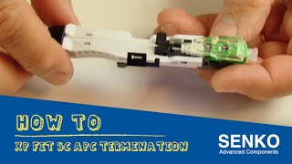 How To Install Senko XP Fit Plus SCAPC Field Installable Connector [upl. by Kciregor916]