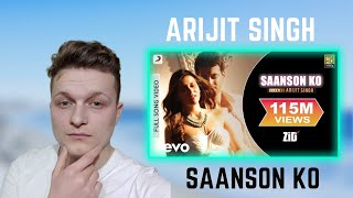 Saanson Ko  Arijit Singh  Foreigner Reaction [upl. by Assirok741]