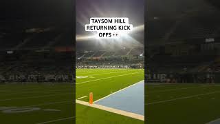 Taysom Hill Returning Kick Offs 👀👀 [upl. by Poll]