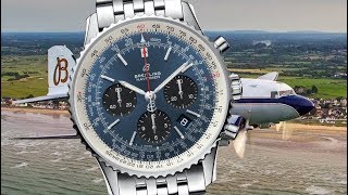 REVIEW Breitling Navitimer 1 B01 Chronograph 43 Blue Dial [upl. by Brigitta]