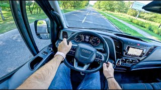 NEW Iveco Daily 2023  F1C 30 L 180HP  POV Test Drive [upl. by Kopans]