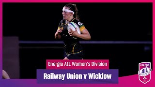 Railway Union v Wicklow  EnergiaAIL Highlights Womens Div 1 Rd 7 [upl. by Hairaza]