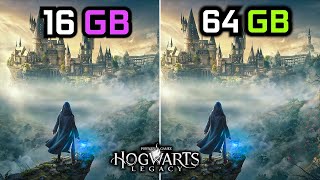 Hogwarts Legacy  16GB vs 64GB RAM [upl. by Nodnahs]