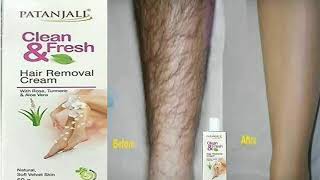 Patanjali Hair Removal Cream Review  Patanjali Clean amp Fresh Cream [upl. by Turmel414]