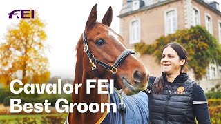 Cavalor FEI Best Groom Award 2024 Bettina Cardinael  FEI Awards 2024 [upl. by Carnay]