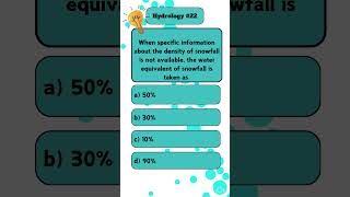 Hydrology PYQ hydrology mcq civilengineering civilengineergirl56 👍 [upl. by Aliam]