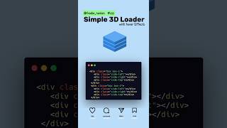 simple 3d loader website css coding webdesign cssanimation [upl. by Atiuqnahs622]