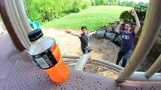 EXTREME PARK BOTTLE FLIPPING [upl. by Ranjiv]