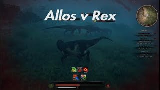 Path of Titans  Allos v Rex [upl. by Inge245]