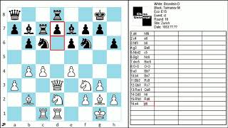 Bronstein D vs Taimanov M E15 ct Zurich 1953 [upl. by Iphigeniah174]