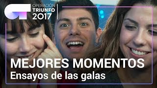 MEJORES MOMENTOS de los ensayos de las galas  OT 2017 [upl. by Ayenet505]