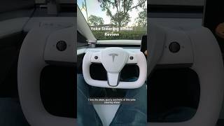 Yoke Steering Wheel Review tesla yoke teslamodel3 caraccessories electricvehicle [upl. by Ardnat]