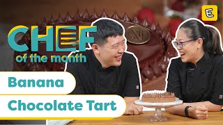 BANANA CHOCOLATE TART  IVAN amp YOAN NAMELAKA  CHEFOFTHEMONTH FEB20  ENDEUSTV [upl. by Jueta]