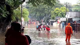 banjir jakarta 22 november 2024 [upl. by Eeldarb]