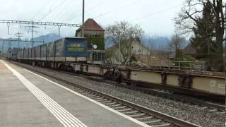 Bahnverkehr zwischen Uetendorf und Kiesen mit Ae 68 [upl. by Einnep313]