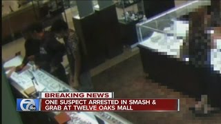 One suspect in Twelve Oaks Mall smashandgrab turns himself in to police [upl. by Eejan531]